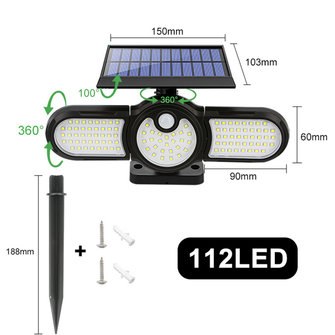 Manufacturer of 90w Led Solar Street Light - Outdoor Solar Lawn Ground Lamp with PIR Motion Sensor Landscape light for Yard and Hotel – Aina