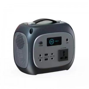 Portable Emergency Power Station with Solar Panel Capacity 256WH 300W for Camping or Family Use