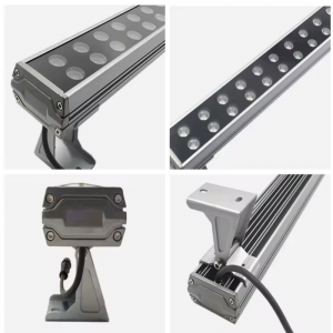 Water Proof 18w 24W LED Wall Washer Light with Different light color for Buildings outdoor Decoration