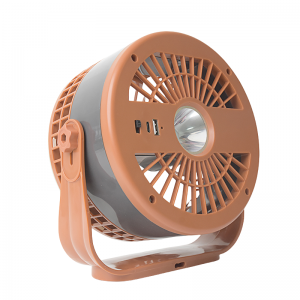 Rechargeable Remote Control USB Portable Table Fan with Night Light for Camping or Family Use