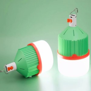 Retractable Rotating High Brightness Night Market Stall Light Outdoor Home Garden Plastic LED Emergency Bulb