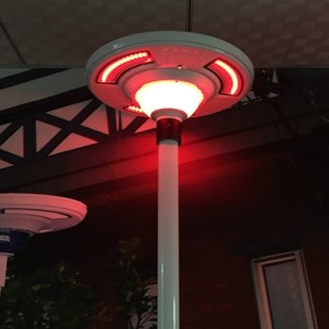 High Quality Solar UFO Garden Light RGB Color with Light Sensor and Remote Controller for Garden Park and Road