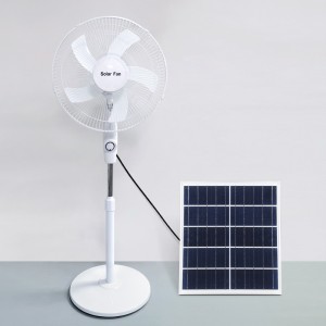 Solar Fan light with night light and USB cable can charge mobile or emergency bulbs